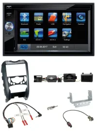 Blaupunkt 2DIN Bluetooth TMC USB Lenkrad SD Navigation für Mini Cooper 06-14 Par