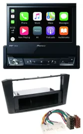 Pioneer DVD Bluetooth DAB USB MP3 Autoradio für Toyota Avensis T25 (2003-2009)