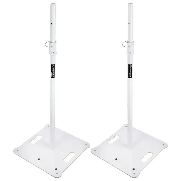 Odyssey LSBP72WHT 72" Tall White Speaker/Lighting Stands (Pair) idjnow