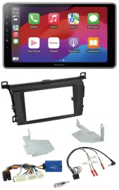 Автомагнитола для Toyota RAV4 Pioneer 2 DIN, USB, DAB, Bluetooth, с поддержкой управления на руле