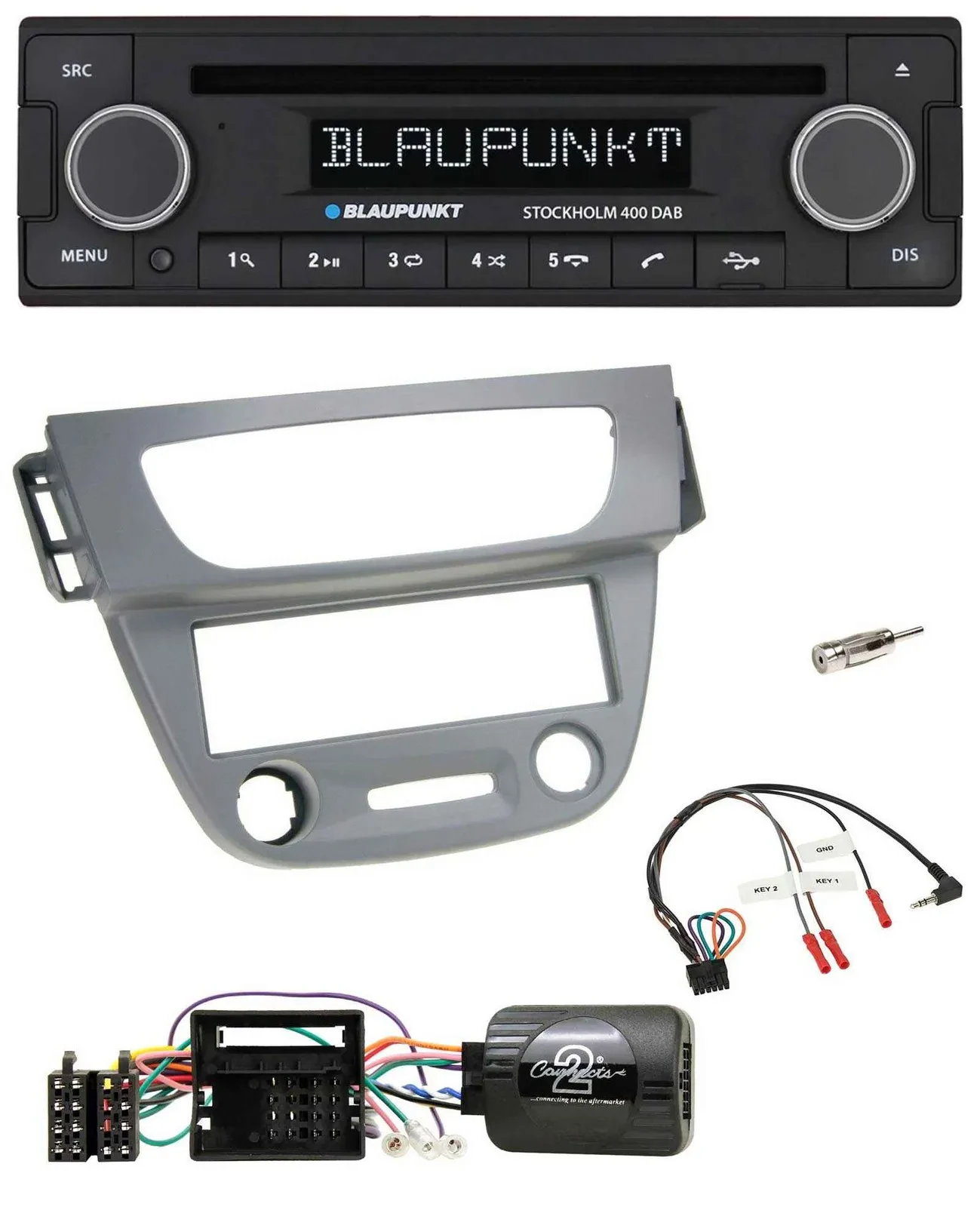 Blaupunkt Lenkrad Bluetooth DAB CD USB Autoradio für Renault Megane III 2009-201