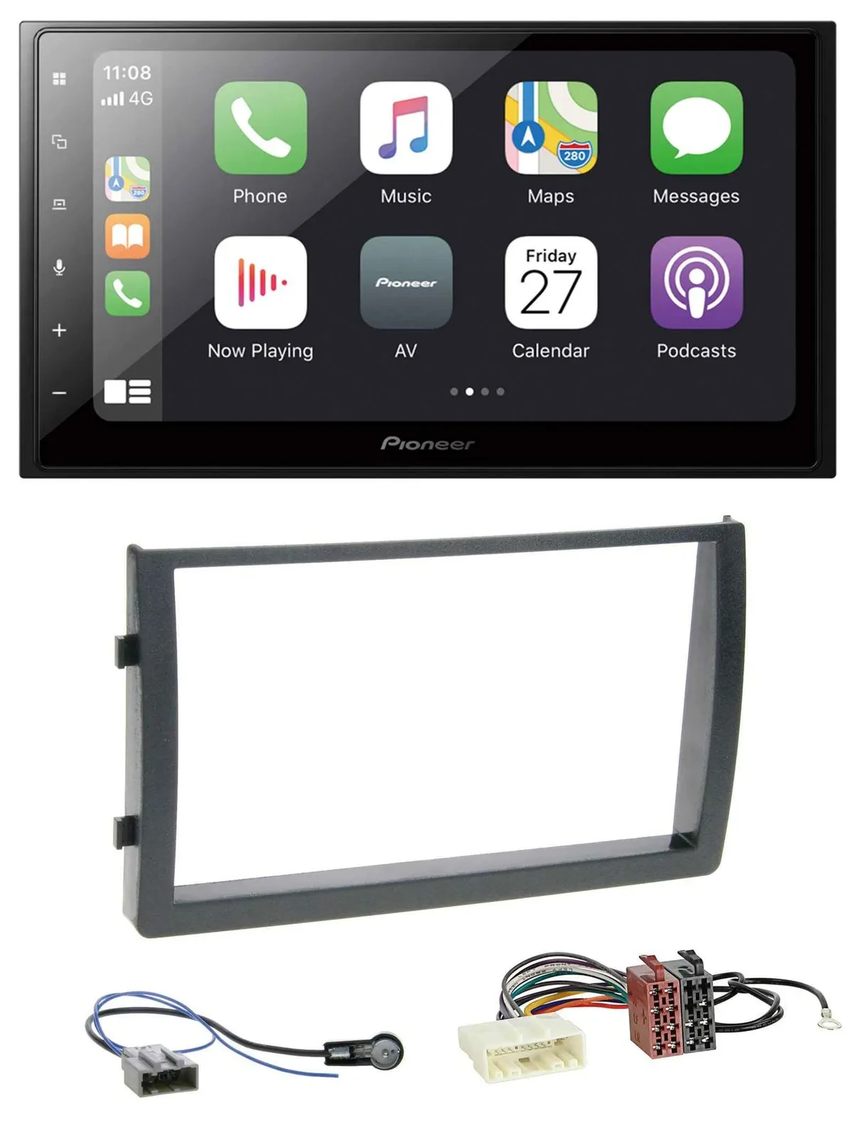 Pioneer MP3 Bluetooth DAB 2DIN USB Autoradio für Nissan Altima L31 2005-2006