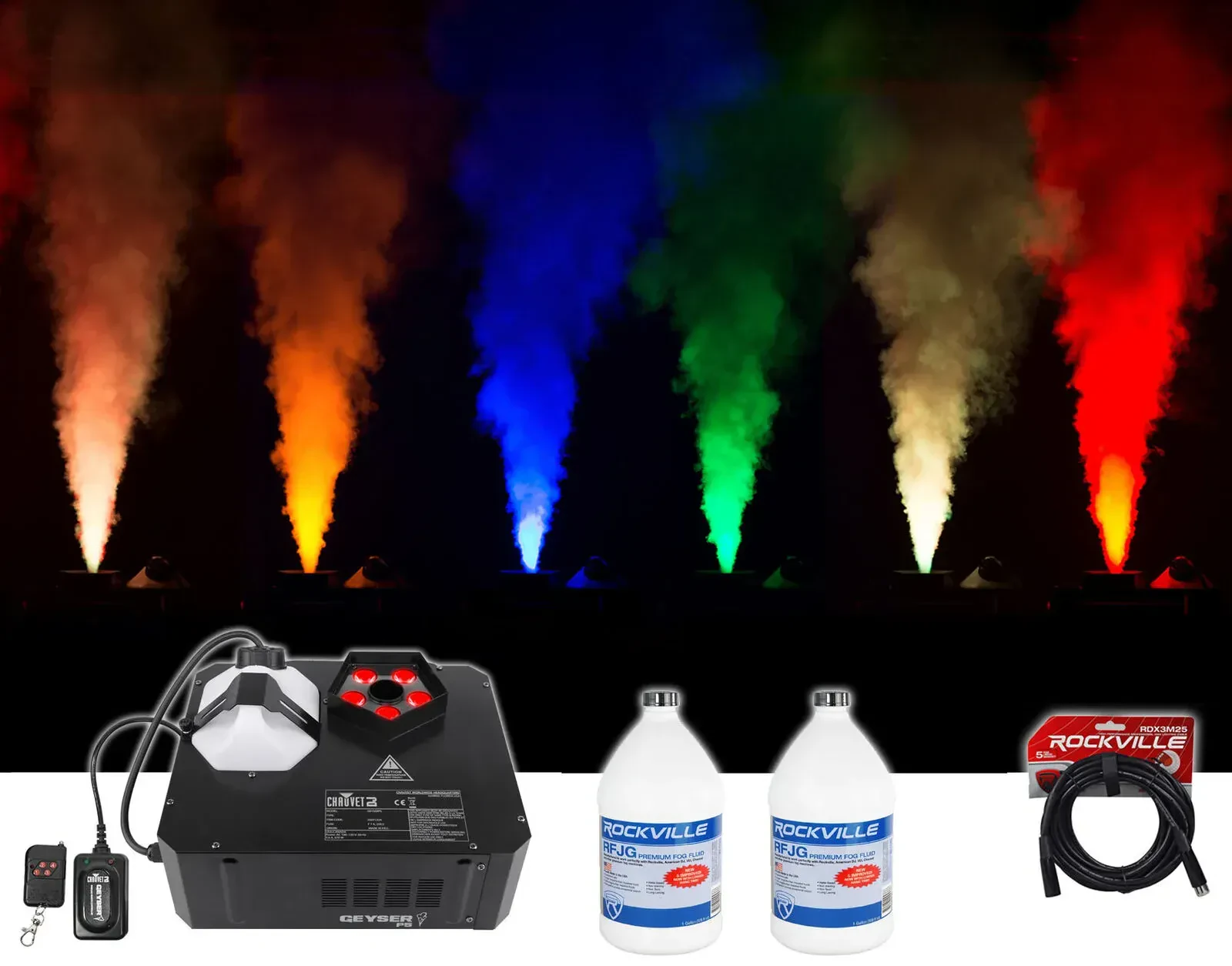 Комплект светового оборудования Chauvet DJ Geyser P5 + RFJG + RDX3M25