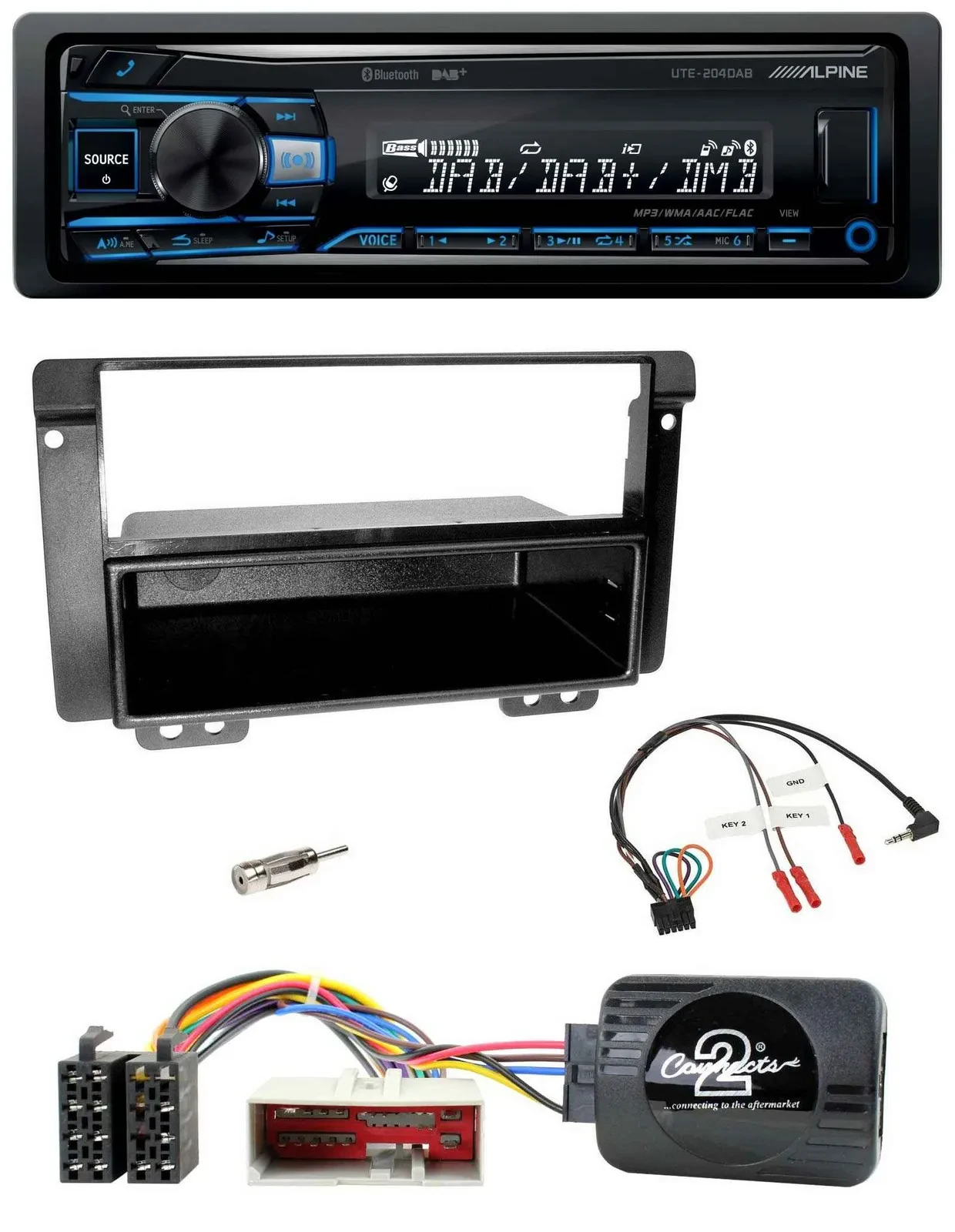 Автомагнитола для Land Rover Freelander 2004–2006 Alpine USB, Bluetooth, DAB, поддержка управления на руле