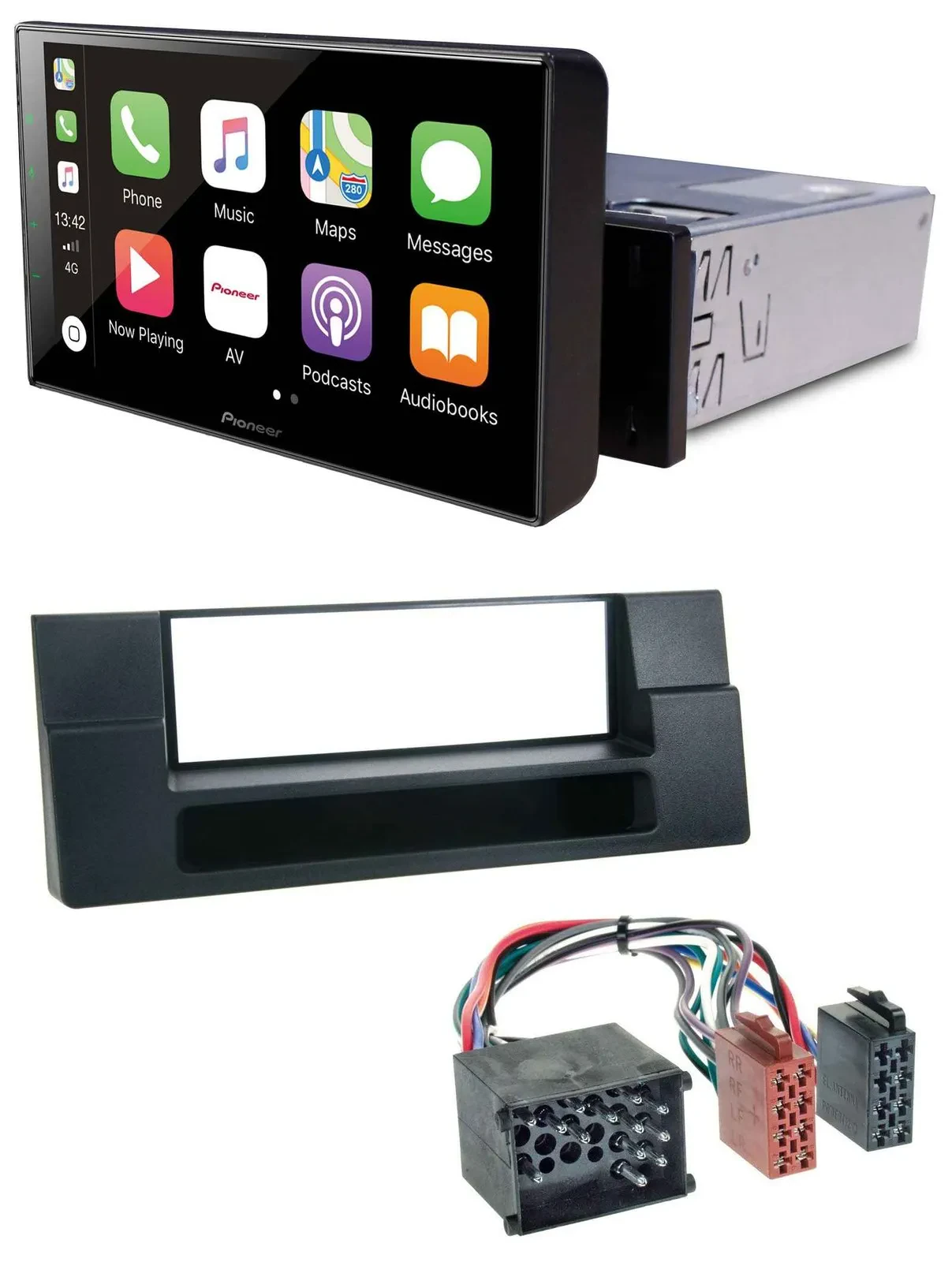 Pioneer Bluetooth MP3 DAB USB Autoradio für BMW X5 E53 5er E39 Rundpin Ablagefac