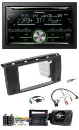 Pioneer Bluetooth Lenkrad DAB 2DIN USB CD Autoradio für Mercedes SLK 08-11 R171