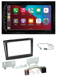 ESX 2DIN DAB USB MP3 Bluetooth Autoradio für Fiat Doblo ab 15 piano schwarz