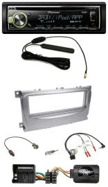 Pioneer MP3 USB CD DAB Lenkrad Autoradio für Ford Galaxy C-Max ab 2007 Focus sil