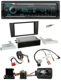 Kenwood Bluetooth Lenkrad DAB USB Autoradio für Audi A4 B5 1999-2001 BOSE Vollak