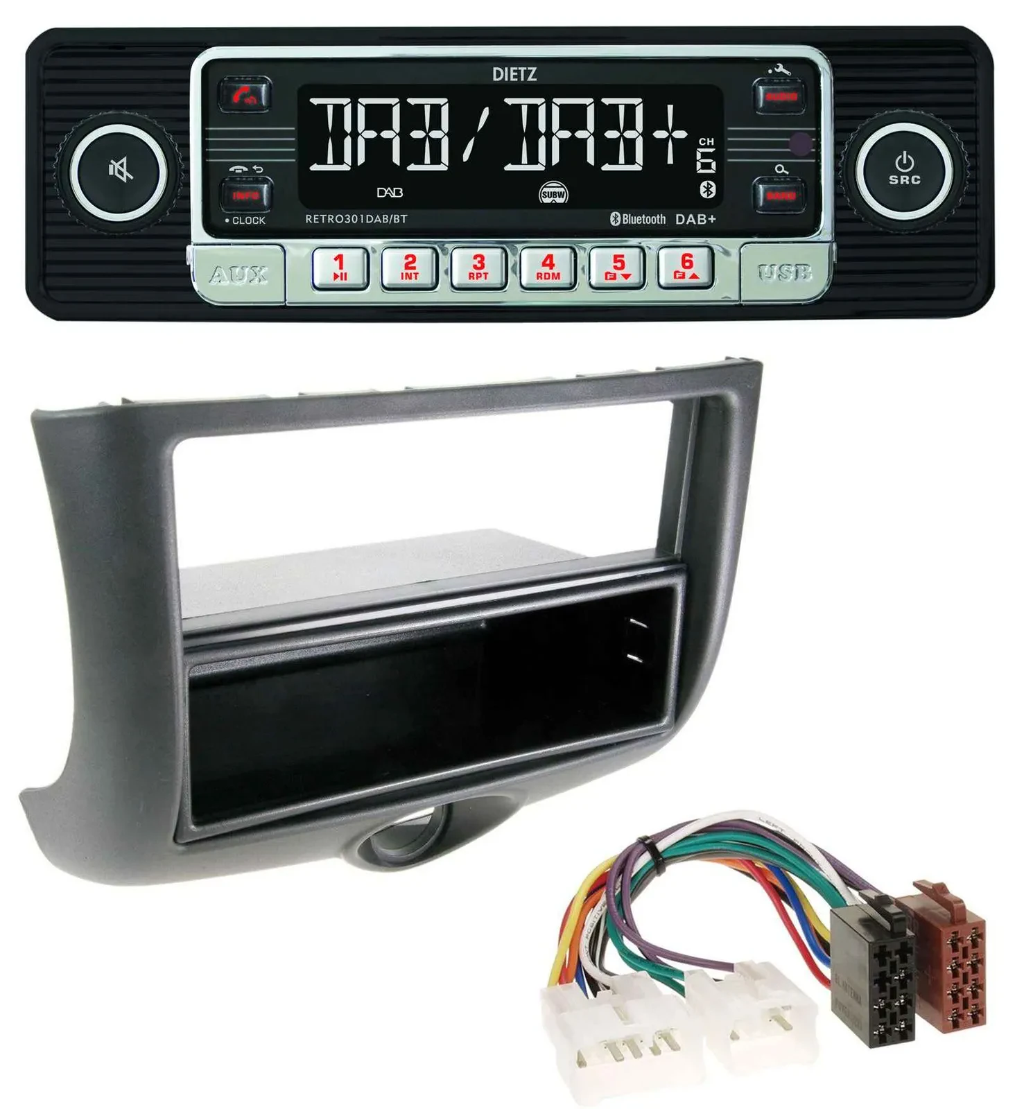Dietz USB DAB MP3 Bluetooth Autoradio für Toyota Yaris (1999-2003)