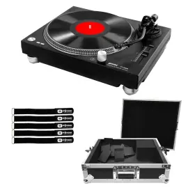 Gemini TT-1200 Belt Drive DJ Turntable Record Player w USB Interface & Case