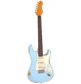 Электрогитара Vintage Icon V6MRLBR Distressed Laguna Blue