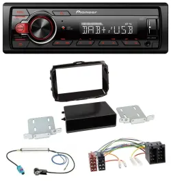 Pioneer MP3 1DIN DAB USB AUX Autoradio für Alfa Giulietta ab 2013 ISO piano-schw