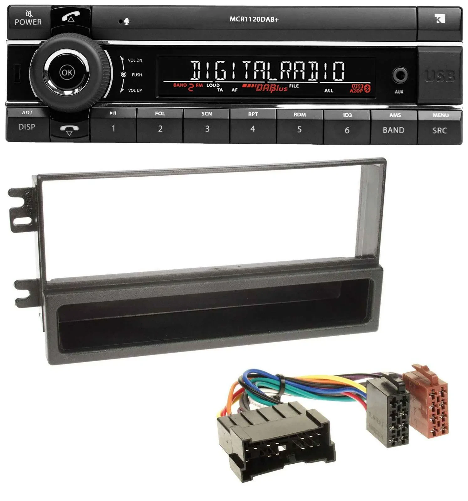Kienzle Bluetooth MP3 USB DAB Autoradio für Kia Sorento (2002-2006)