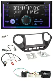 Автомагнитола для Hyundai i10 JVC 2DIN, DAB, Bluetooth, CD, USB