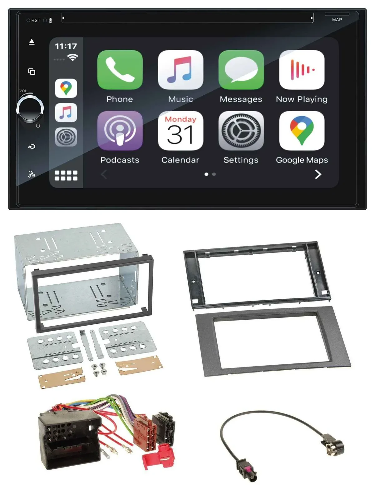 Blaupunkt 2DIN Bluetooth DAB USB DVD MP3 Autoradio für Ford C-Max Galaxy S-Max 0