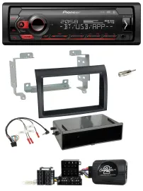Pioneer Lenkrad USB DAB Bluetooth Autoradio für Fiat Ducato 06-08 schwarz