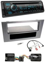 Kenwood Bluetooth USB CD Lenkrad DAB Autoradio für Ford Mondeo 2004-2007 anthraz