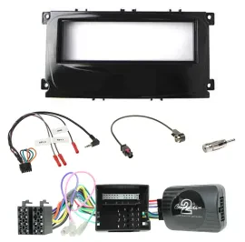 Einbauset Lenkradadapter DIN Autoradio für Ford Mondeo S-Max Can-Bus 07-14 piano