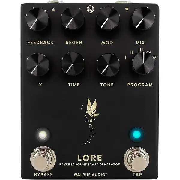 Педаль эффектов для электрогитары Walrus Audio Lore Reverse Soundscape Generator Effects Pedal Black