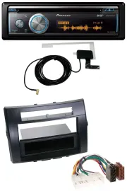 Автомагнитола Pioneer Bluetooth DAB MP3 USB CD для Toyota Corolla Verso 2004–2009 черная