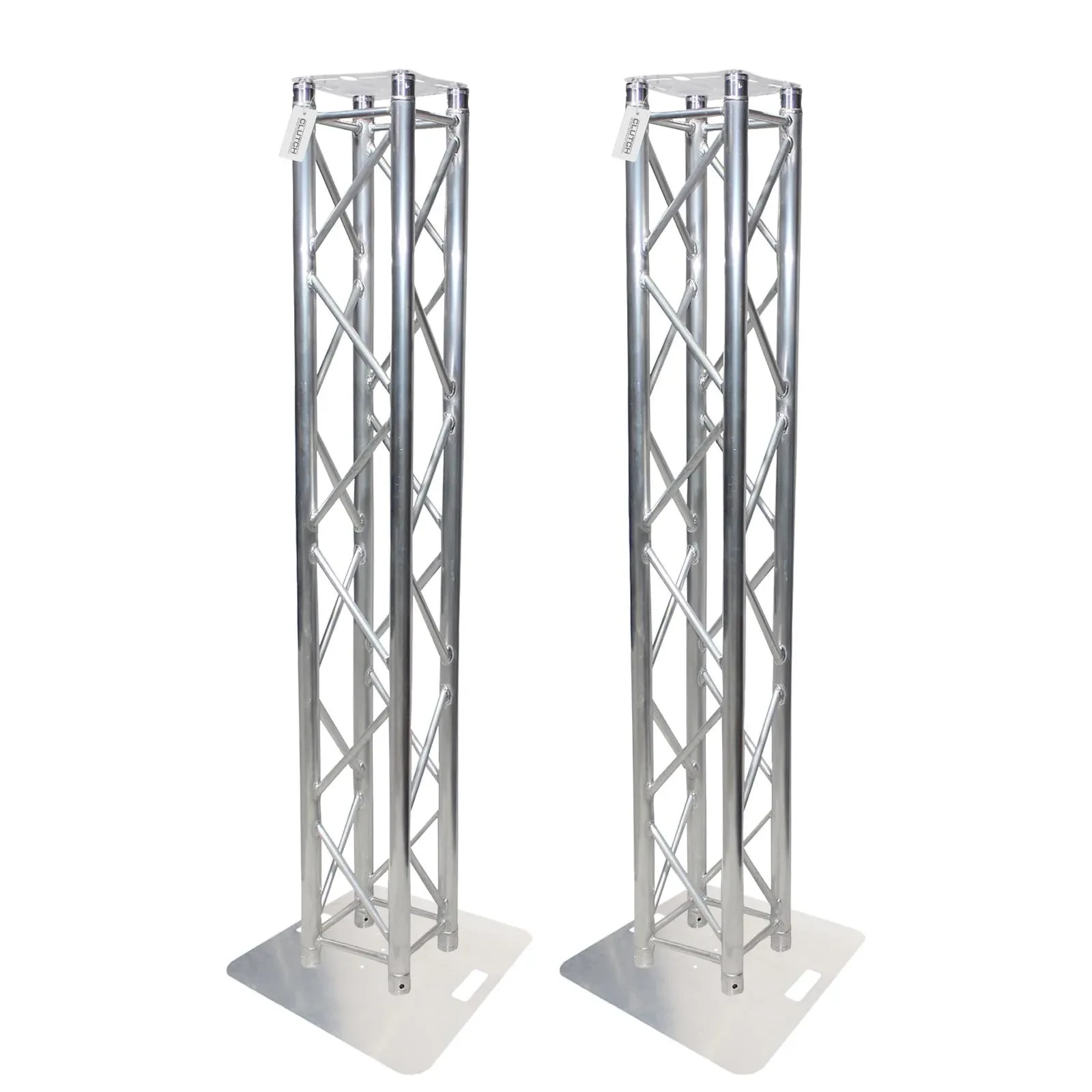 Clutch TB1-SQ34-656 6.56 FT TRUSSBOXone Truss 2-Pack with Base Plates