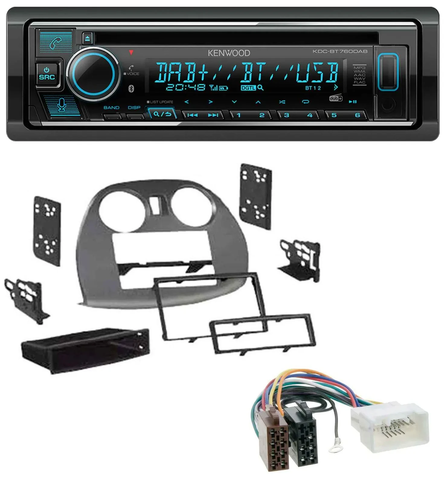 Kenwood MP3 Bluetooth DAB USB CD Autoradio für Mitsubishi Eclipse 4G 2005-2012