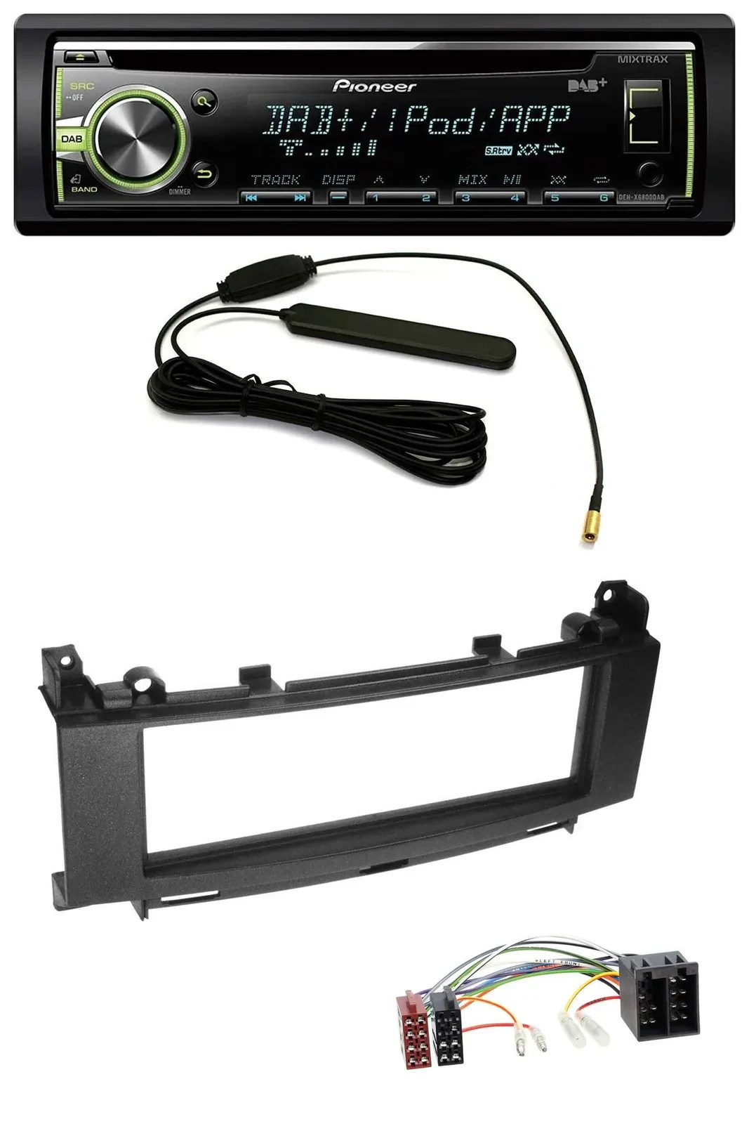 Pioneer MP3 USB CD DAB AUX Autoradio für Mercedes B-Klasse W245 A-Klasse W176 Or