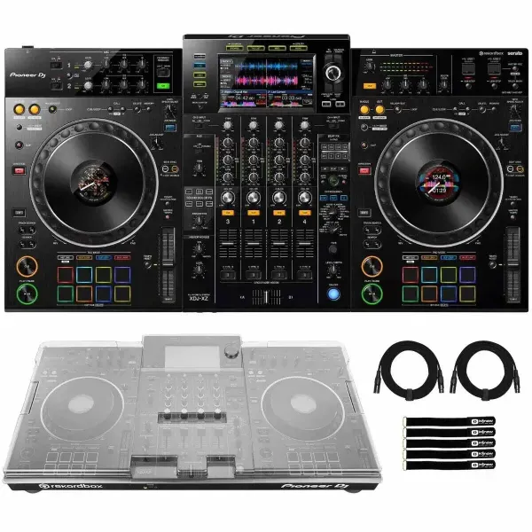 DJ-контроллер с джогом Pioneer DJ XDJ-XZ Black с аксессуарами