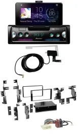 Автомагнитола Pioneer DAB, Bluetooth, MP3, USB для Nissan Cube (с 2009), Frontier (с 2013), Juke