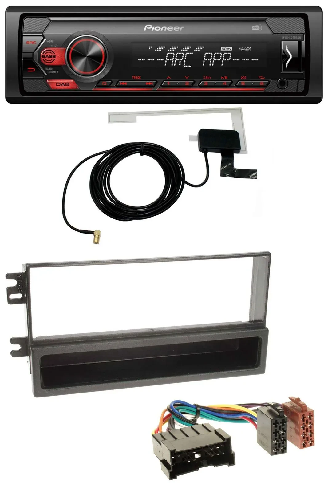 Pioneer 1DIN USB DAB MP3 AUX Autoradio für Kia Sorento (2002-2006)