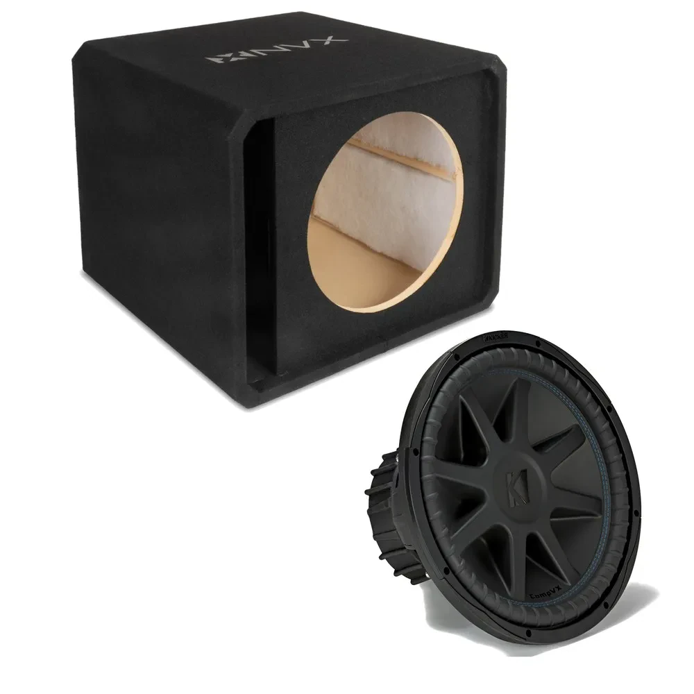 Сабвуфер для автомобиля NVX NE151P 15", фазоинверторный (slot ported), 3/4" MDF, 1 динамик, с CompVX