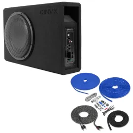 NVX QB12SPA 350W RMS 12" Amplified Subwoofer w/ Amp Kit