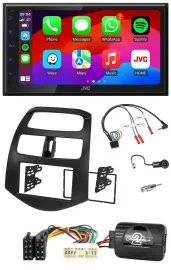 JVC Bluetooth 2DIN Lenkrad DAB USB Autoradio für Chevrolet Spark KLM 2012-2013