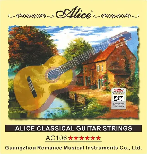 Струны для классической гитары Alice A106-H Nylon Hard Tention 28.5-44