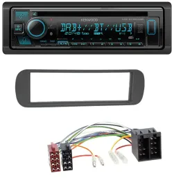 Автомагнитола Kenwood Bluetooth DAB CD MP3 USB для Lancia Y (1996–2004) черный
