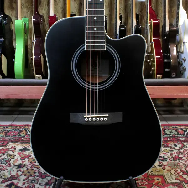 Акустическая гитара SM SMCB400 Solid Top Dreadnought Black Matte (Уценка)