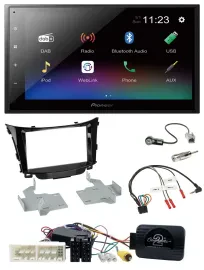 Pioneer USB Bluetooth DAB 2DIN Lenkrad Autoradio für Hyundai I30 ab 2017