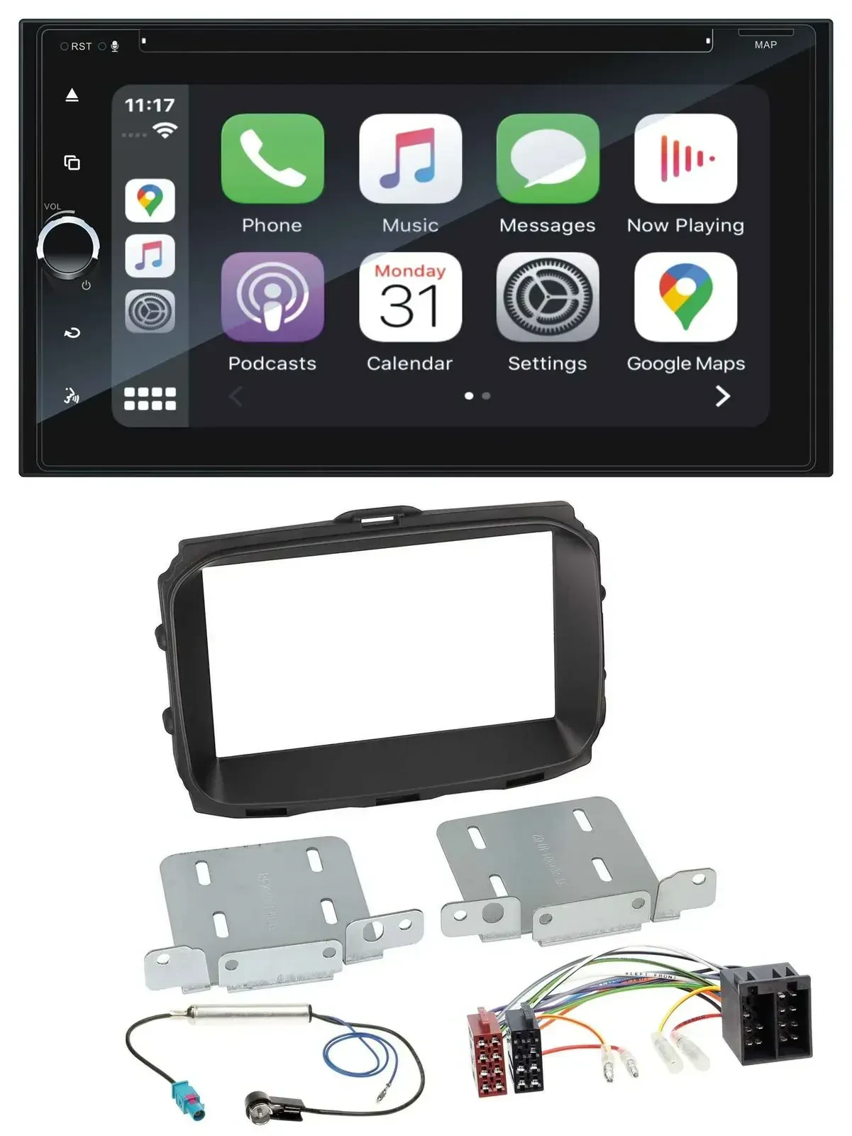 Blaupunkt 2DIN Bluetooth DAB USB DVD MP3 Autoradio für Alfa Giulietta 2013-2021