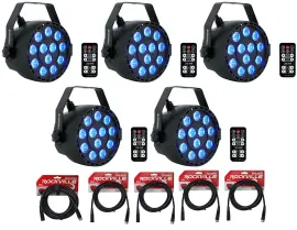 Светодиодный прибор Rockville RockPAR TRI LED RGB с аксессуарами (5 штук)