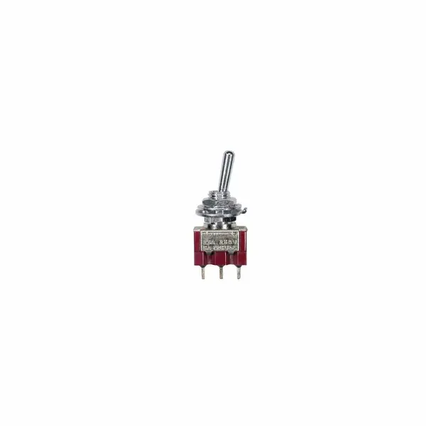 Переключатель для гитары BOSTON Mini Toggle Switch, 2-Weg-Schalter, on-on, 1-polig, nickel