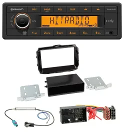 Continental 1DIN USB AUX MP3 Autoradio für Alfa Giulietta 52 Pin ab 13 piano
