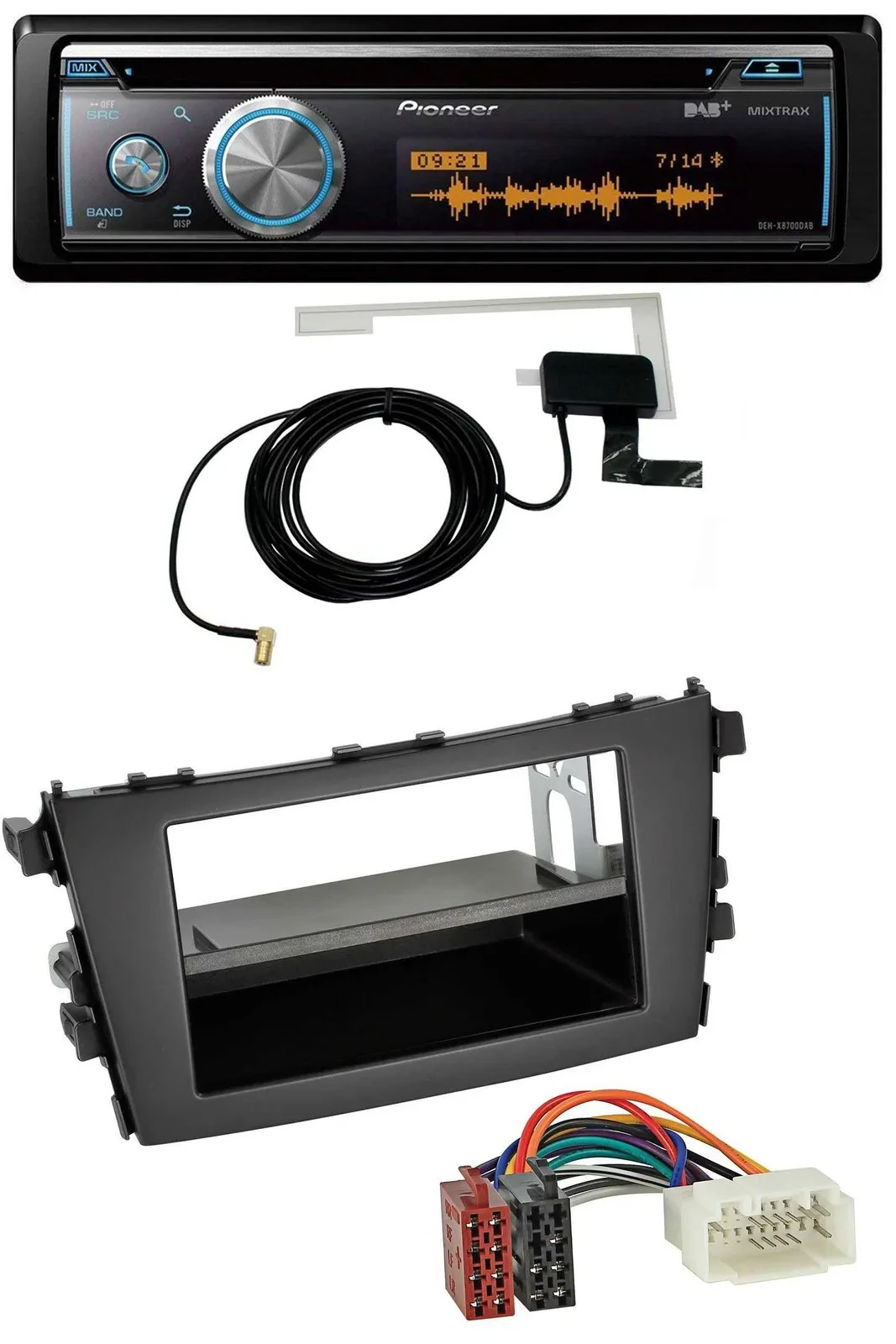 Pioneer Bluetooth DAB MP3 USB CD Autoradio für Suzuki Celerio (LF, ab 2014)