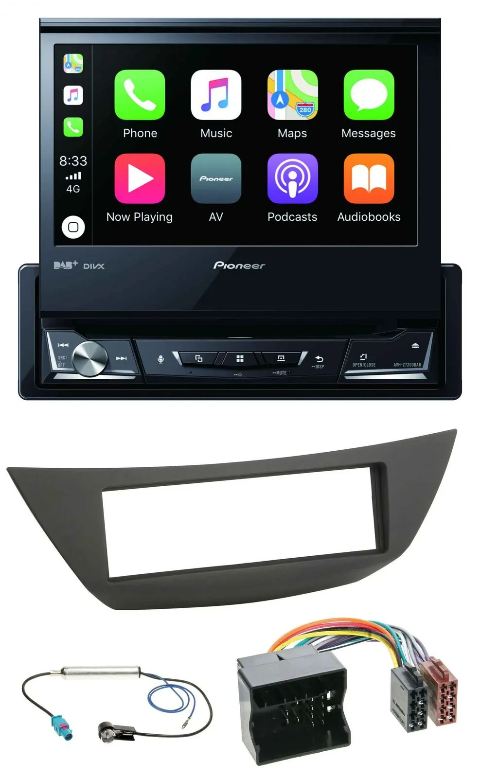 Pioneer DVD Bluetooth DAB USB MP3 Autoradio für Renault Laguna 3 (ab 2008)