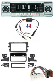 Dietz DAB USB MP3 Bluetooth Autoradio für Toyota Corolla 2009-2012 silber
