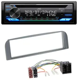 Автомагнитола для Alfa Romeo 147/GT JVC Bluetooth, MP3, USB, DAB, CD, антрацит