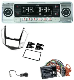 Dietz Bluetooth MP3 DAB USB Autoradio für Chevrolet Cruze 2011-2016 silber