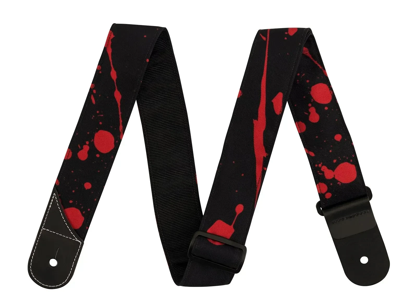 Ремень для гитары Jackson Blood Splatter Black And Red