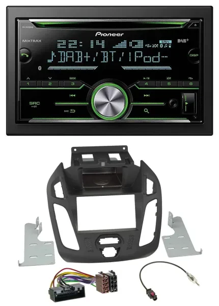Pioneer Bluetooth MP3 DAB 2DIN USB CD Autoradio für Ford Transit 12-18 ohne Disp