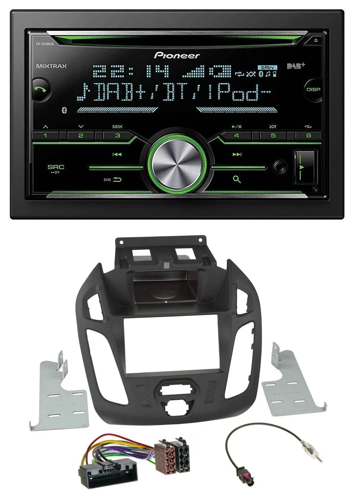 Автомагнитола Pioneer Bluetooth MP3 DAB 2DIN USB CD для Ford Transit (2012–2018)